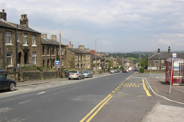 Blackmoorfoot Road, Crosland Moor, North... © Humphrey Bolton ...