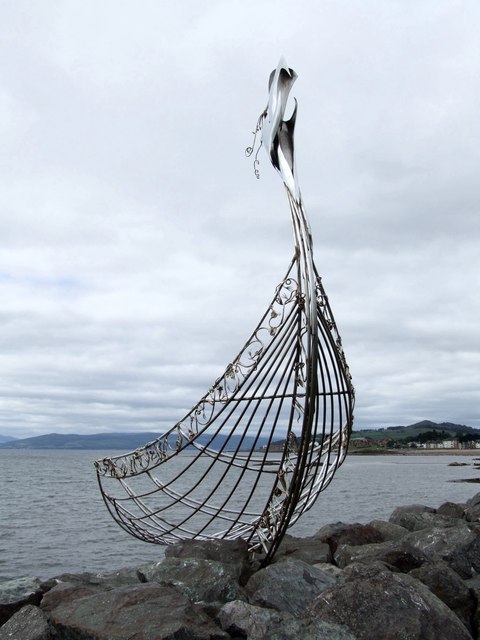 Viking Ship Sculpture, Largs © Dave Hitchborne :: Geograph Britain and ...