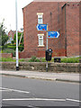 Signs for the Trans Pennine Trail