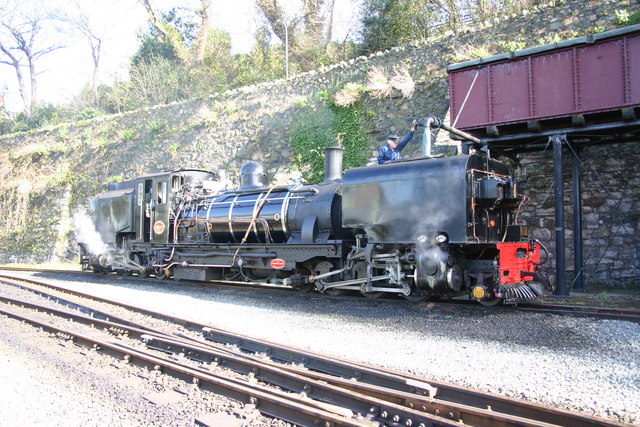 Taking water on the Welsh Highland Railway