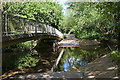 Ford and footbridge over Monks Brook, Eastleigh