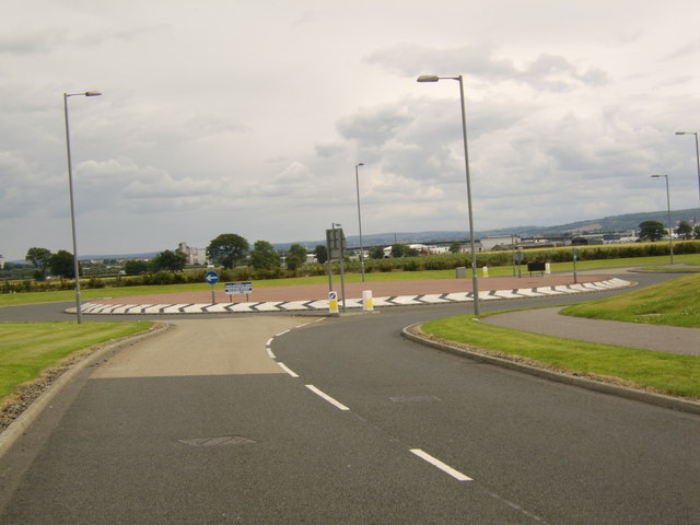 Roundabout in Inchinnan Business Park