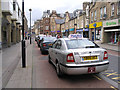 Taxi rank in Channel Street, Galashiels