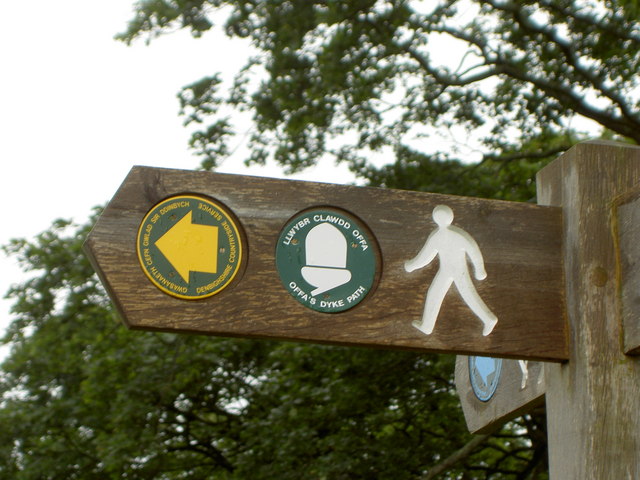 Offa's Dyke Path signpost.
