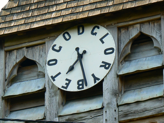 St Andrew's church clock, Wootton Rivers