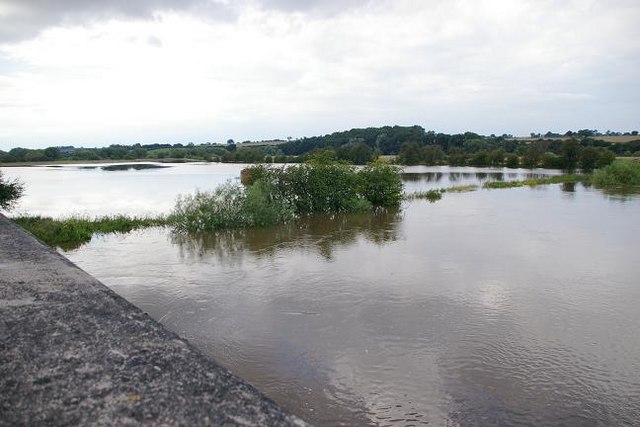 Flooding at Cressage