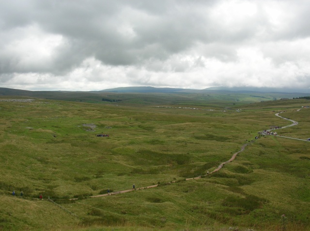 Construction site for Ribblehead viaduct