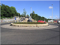 NT4936 : The Station Brae Roundabout by Walter Baxter