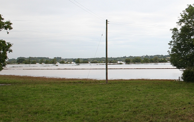 Flooded Fields Close to Bushley