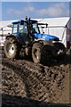SU2904 : Tractor in the mud at the New Forest Show 2007, New Park by Jim Champion