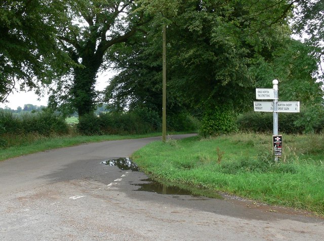 Junction of Burton Overy Lane and New Road
