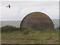 Disused RAF training facility and a Spitfire