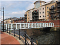 Footbridge over Roath Basin Marina