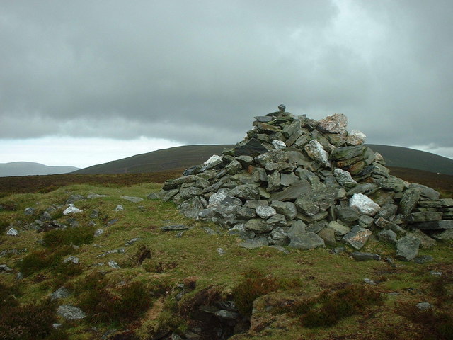 Cairn at top of Greeba Mountain