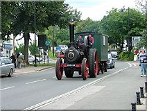 SP8607 : Steam traction engine in Wendover by Peter Jemmett