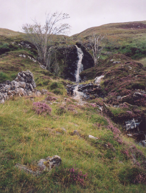 Waterfall of Allt Coire nan Laogh © Anna Zenker - Friedrich cc-by-sa/2. ...