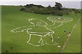 ST6601 : Giant Homer Simpson on Giant Hill, Cerne Abbas by Jim Champion