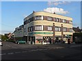 Barton on Sea: art deco row of shops