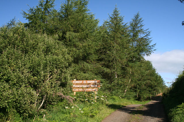 Entrance to Moneystaghan Forest