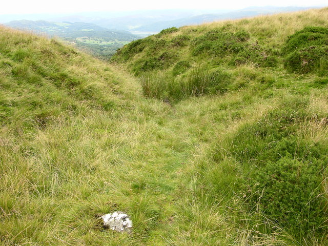 Path through hills