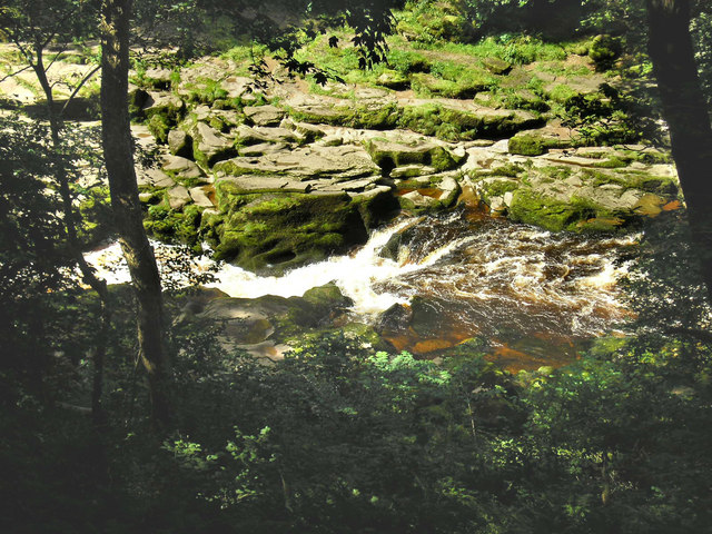The Strid from above