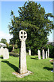 Laneast: Celtic cross and yew