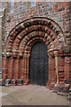 NX9612 : Norman arch, St Bees Priory by Philip Halling
