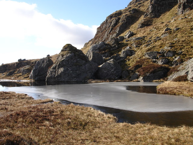 The lochan to the south east of  The Brack