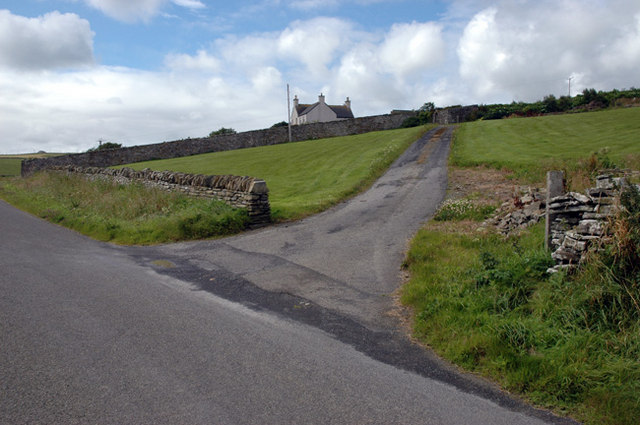 Approach road to Breck House, Rendall