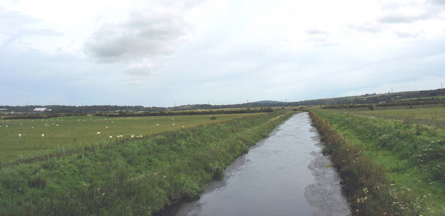 The Cefni upstream of Pont Bwcle (Bulkeley Bridge)