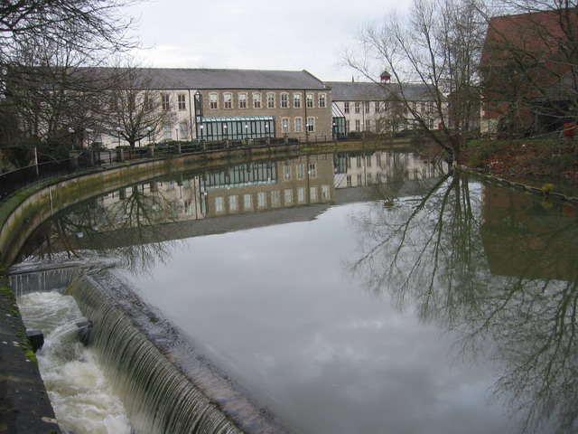 The Old Nestles Buildings and Fish Ladder