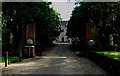 Stody Lodge through its impressive gates