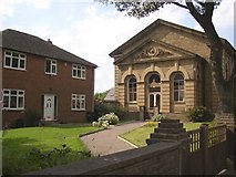 SE2028 : Methodist Chapel and manse, Bradford Road, Birkenshaw by Humphrey Bolton