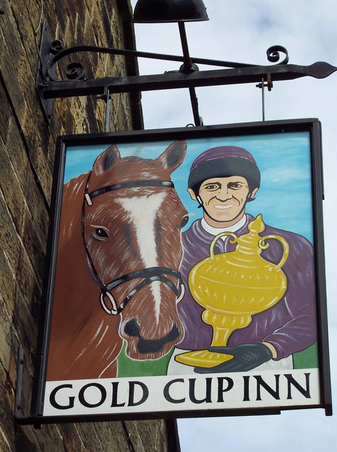 Sign for the Gold Cup Inn
