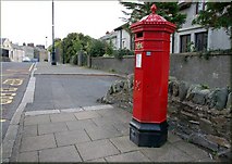 J4844 : VR pillar box, Downpatrick by Albert Bridge