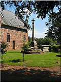 SO5627 : Churchyard cross, Sellack by Pauline E