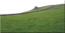 SH7435 : Farm boundary wall between Hendre-bryn-crogwydd and Nant Budr by Eric Jones