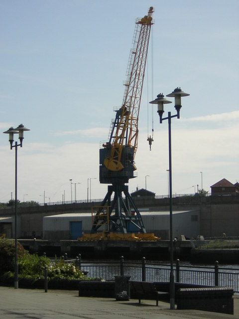 Crane  by River Wear