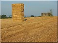 Bales and pillbox, Great Durnford