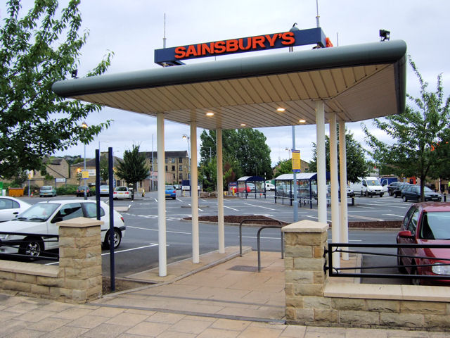 Brighouse - Pedestrian entrance into Sainsbury's carpark