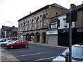 SE1422 : Brighouse - Bradford Road shops by David Ward