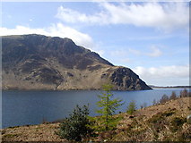 NY1015 : Ennerdale Water: Anglers Crag from Bowness Knott by David Sands