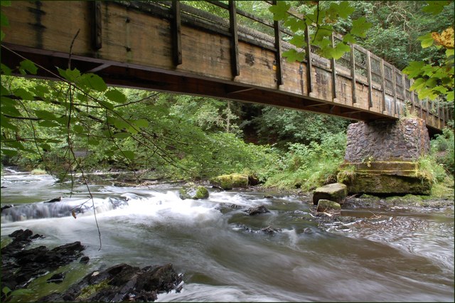 Footbridge, Clare Glen near Tanderagee... © Albert Bridge :: Geograph ...