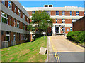 Service Entrance, John Maynard Smith Building, University of Sussex