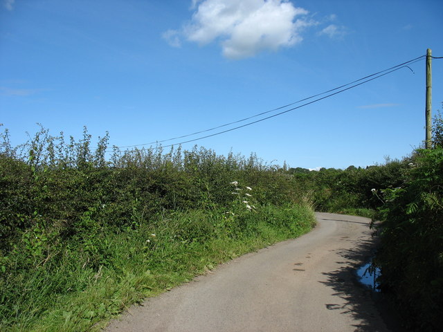 A sharp bend on the Pentraeth road