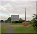 Entering Darfield from the east on the A635.