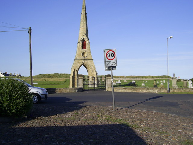 East cemetery at Amble