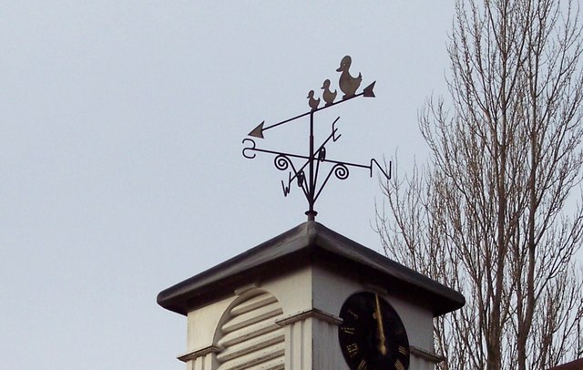 Weathervane on Damerham Village Hall