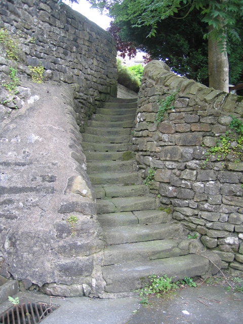 Steps from Well Hill Close to Castlebergh Lane