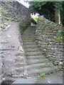 Steps from Well Hill Close to Castlebergh Lane